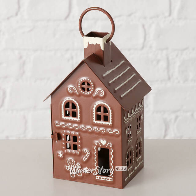 Набор металлических подсвечников - домиков Gingerbread House 9-13 см, 2 шт Boltze