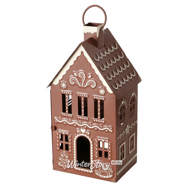 Набор металлических подсвечников - домиков Gingerbread House 9-13 см, 2 шт Boltze