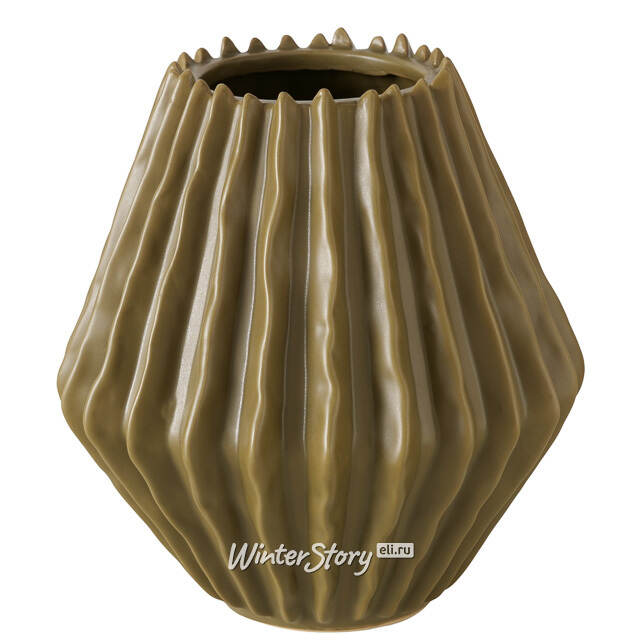 Керамическая ваза Plisseo 20 см Boltze