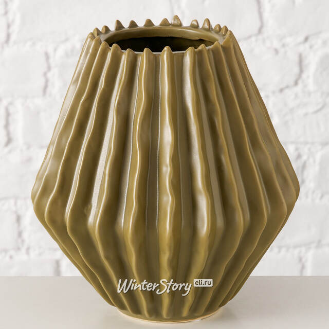 Керамическая ваза Plisseo 20 см Boltze