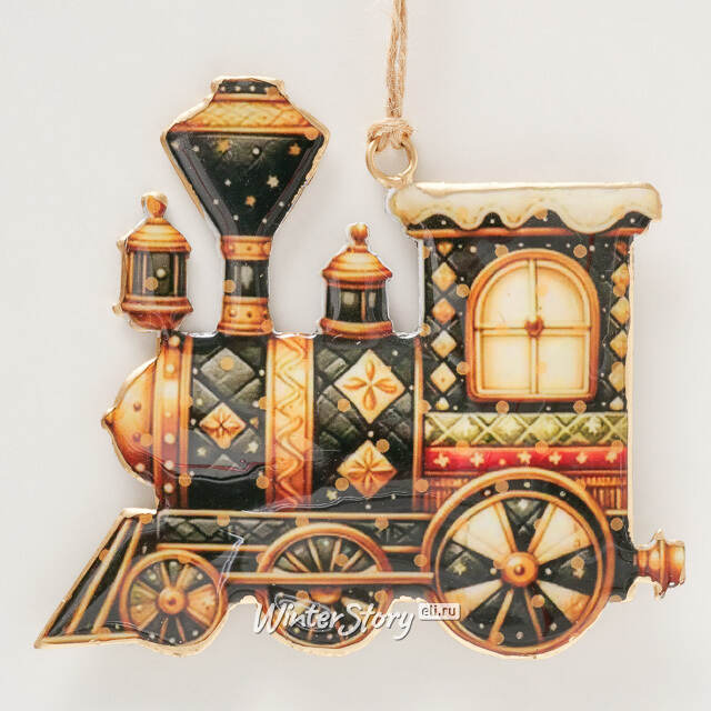 Елочная игрушка Паровозик Санты - Christmas Derbyshire 11 см Boltze