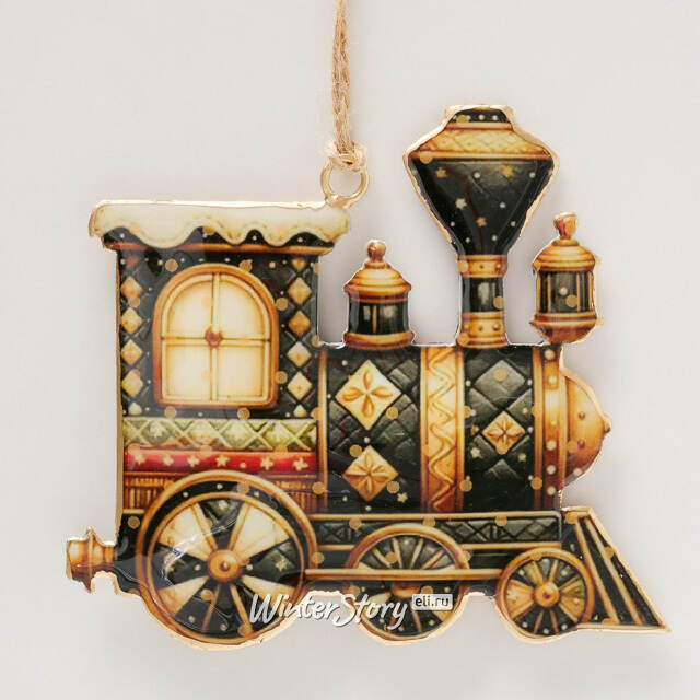 Елочная игрушка Паровозик Санты - Christmas Derbyshire 11 см Boltze