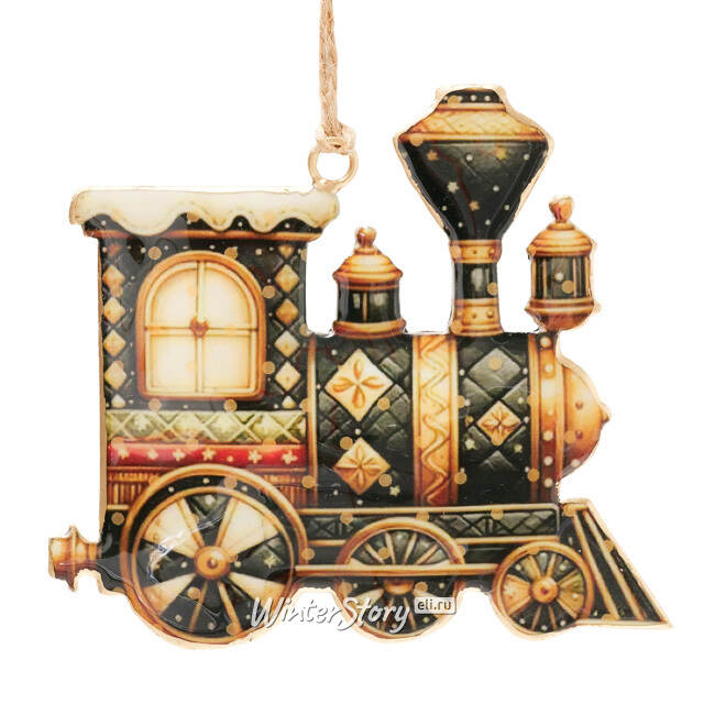 Елочная игрушка Паровозик Санты - Christmas Derbyshire 11 см Boltze