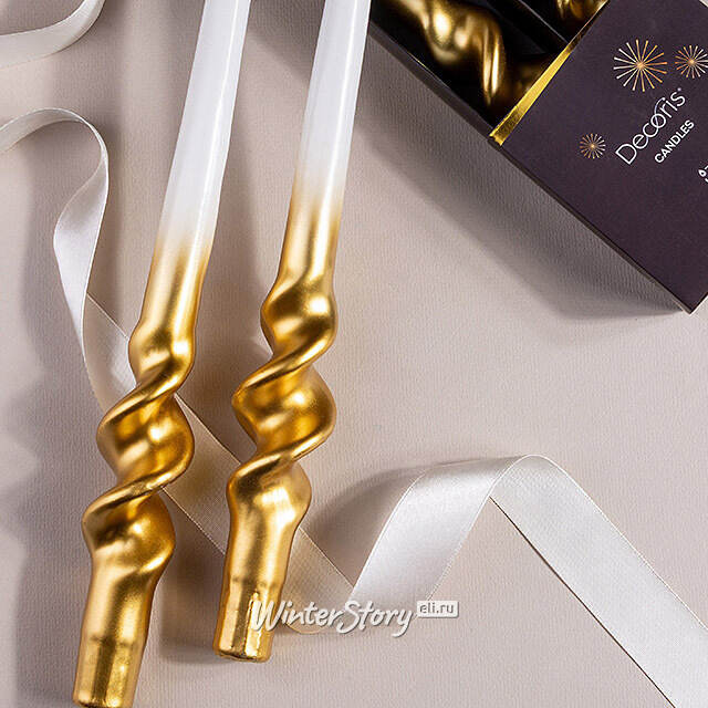 Набор столовых свечей Барокко 31 см, 2 шт Kaemingk