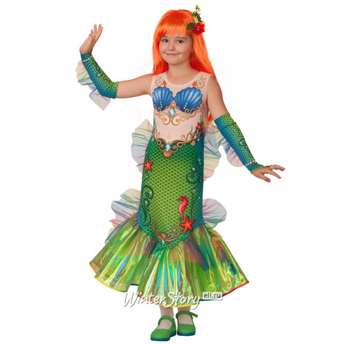 Карнавальный костюм Русалка из Атлантики, рост 116 см Батик
