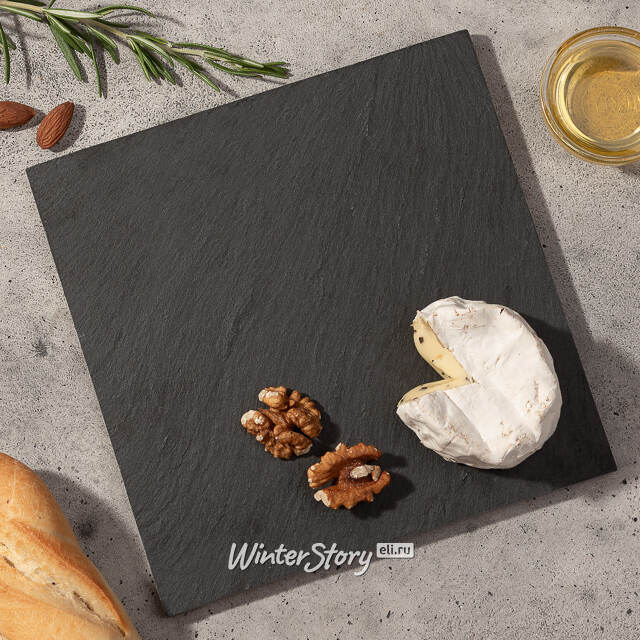 Поднос для закусок, 20*20 см, сланец Koopman