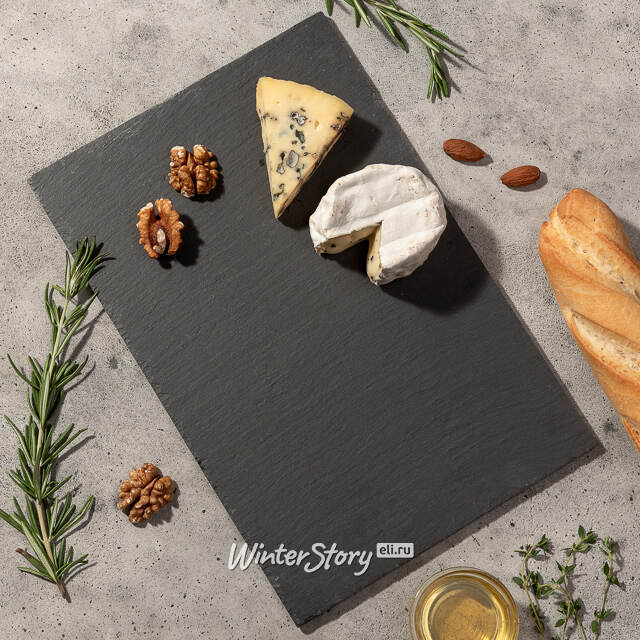 Блюдо для подачи и сервировки 30*20 см, сланец Koopman