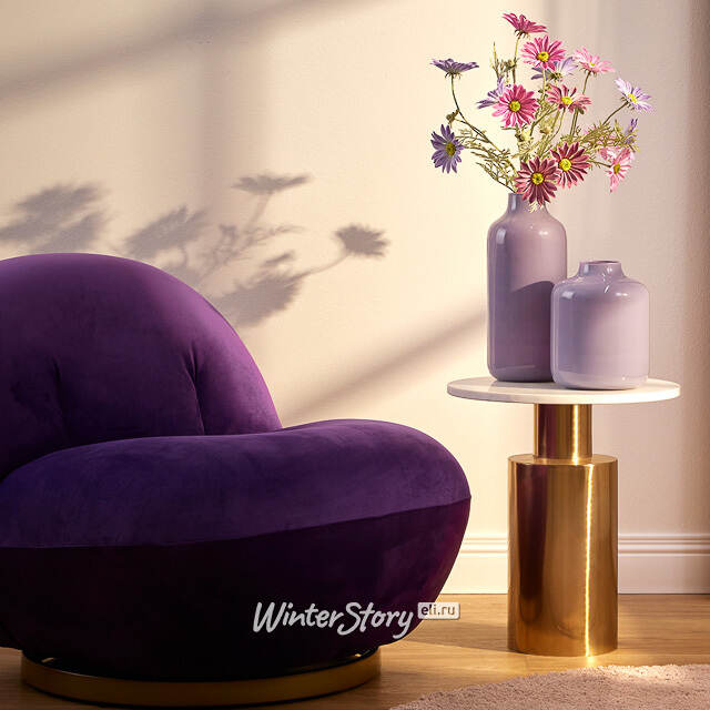 Искусственная ветка Ромашка - Summer Freshness 65 см фиолетовая EDG