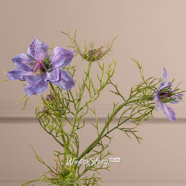 Искусственная ветка Нигелла - Fabulous 68 см фиолетовая EDG