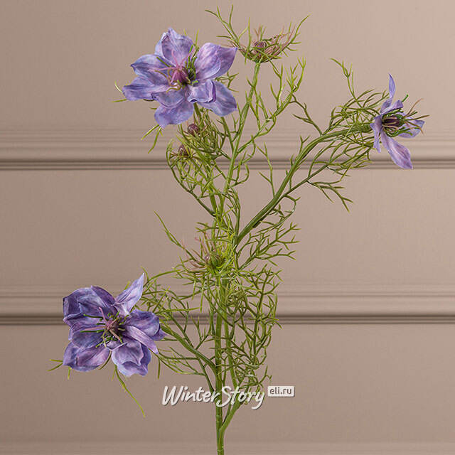 Искусственная ветка Нигелла - Fabulous 68 см фиолетовая EDG