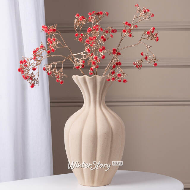 Искусственная ветка Гипсофила Floral Veil 68 см красная EDG