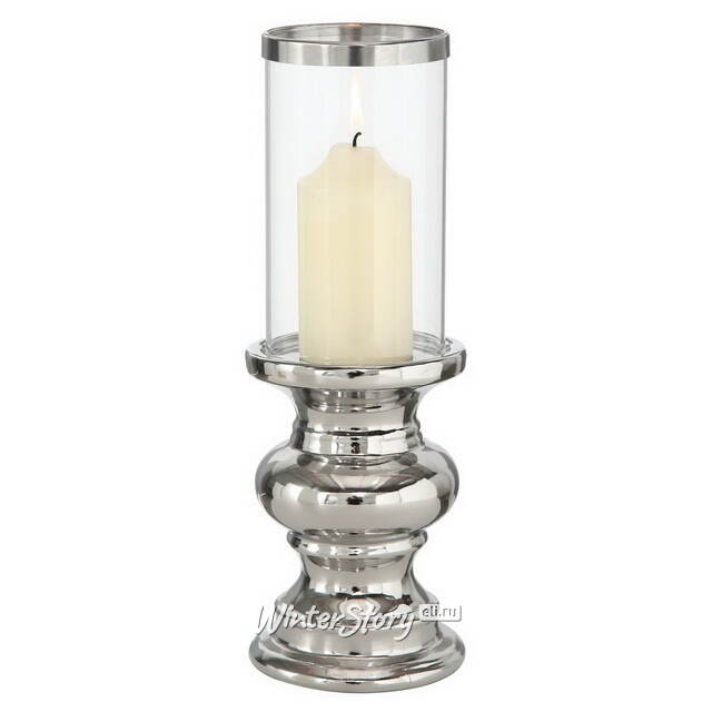 Декоративный подсвечник на одну свечу Альбасетте 28 см Boltze