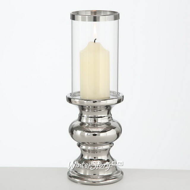 Декоративный подсвечник на одну свечу Альбасетте 28 см Boltze