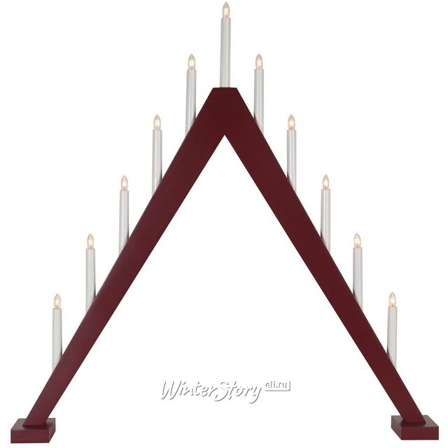 Светильник-горка Trill 79*78 см красный, 11 электрических свечей Star Trading