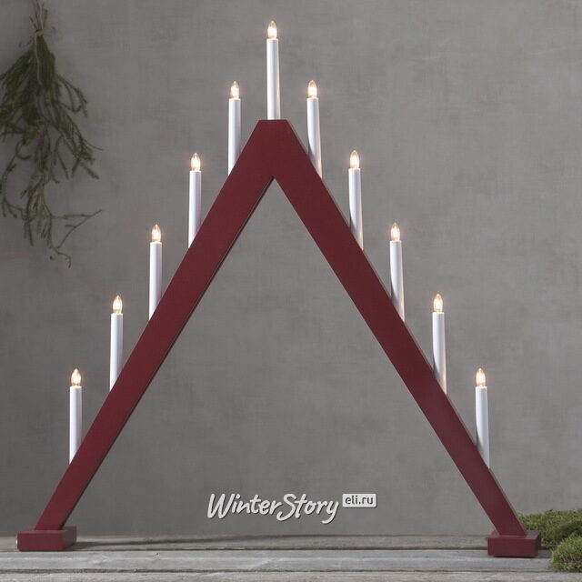 Светильник-горка Trill 79*78 см красный, 11 электрических свечей Star Trading