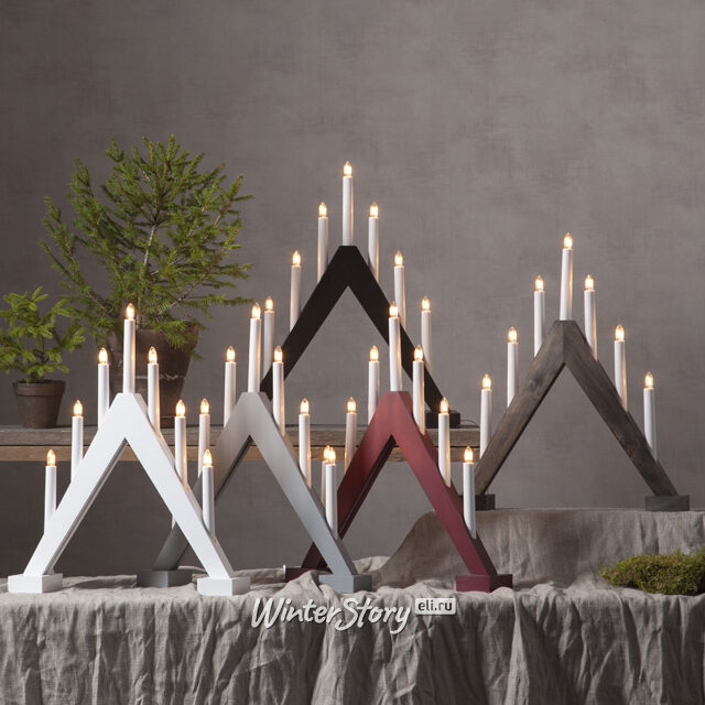 Семисвечник рождественский Trill 47*40 см красный Star Trading