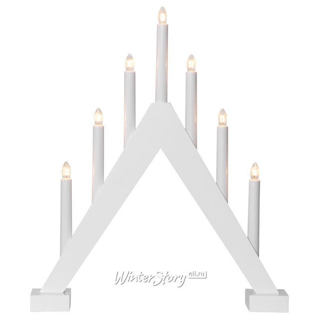Семисвечник рождественский Trill 47*40 см белый Star Trading
