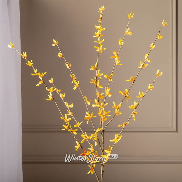 Искусственная ветка Форзиция - The Silk Road 120 см EDG