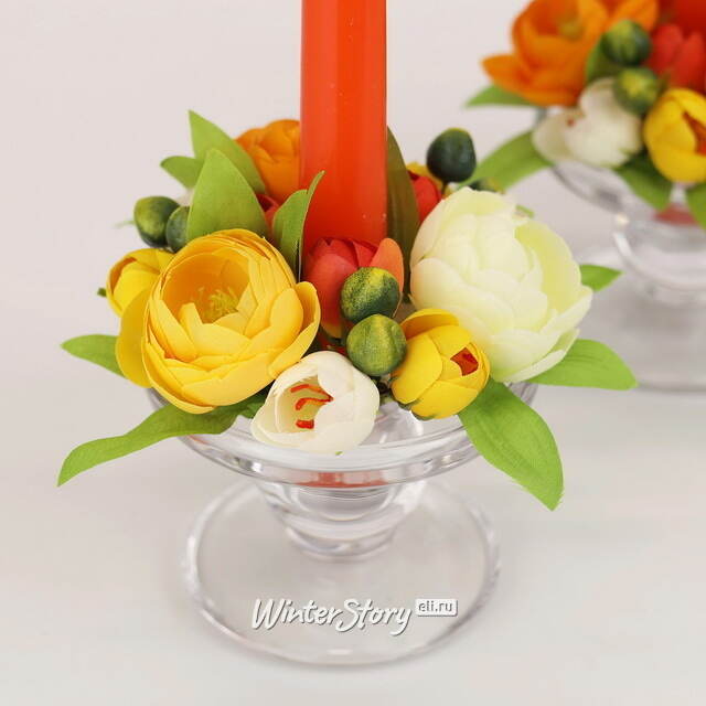 Венок для свечи Ранункулюс - Di Biancan 12 см EDG