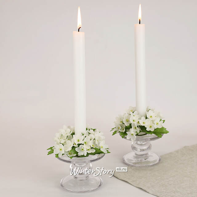 Венок для свечи Гипсофила - Biancotte 10 см EDG