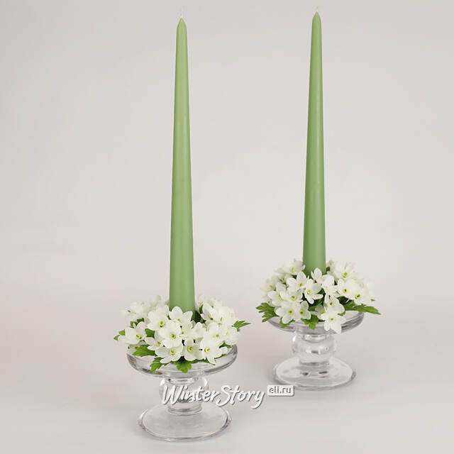 Венок для свечи Гипсофила - Biancotte 10 см EDG