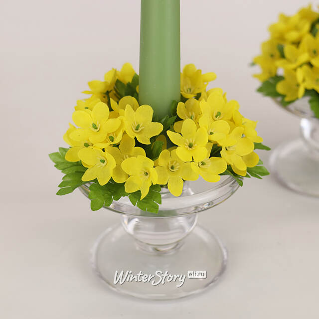 Венок для свечи Гипсофила - Gialletto 10 см EDG