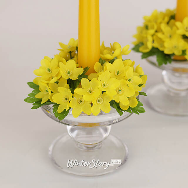 Венок для свечи Гипсофила - Gialletto 10 см EDG