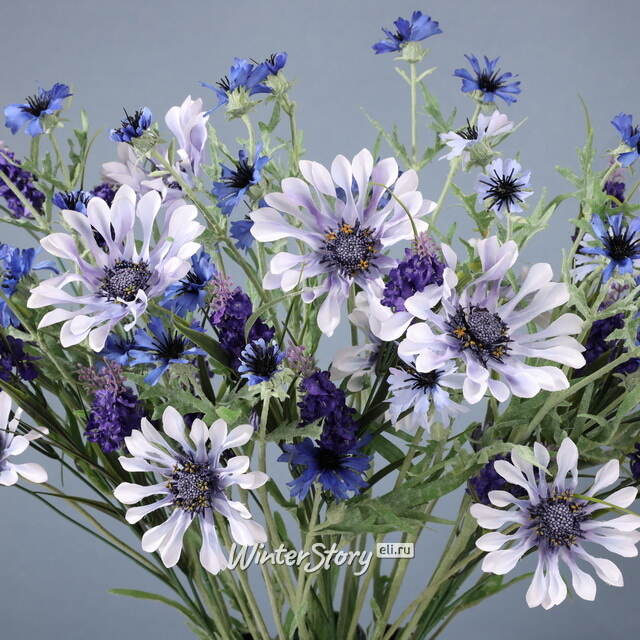Искуcственный цветок Scabiosa - Perfecta Blue 65 см EDG
