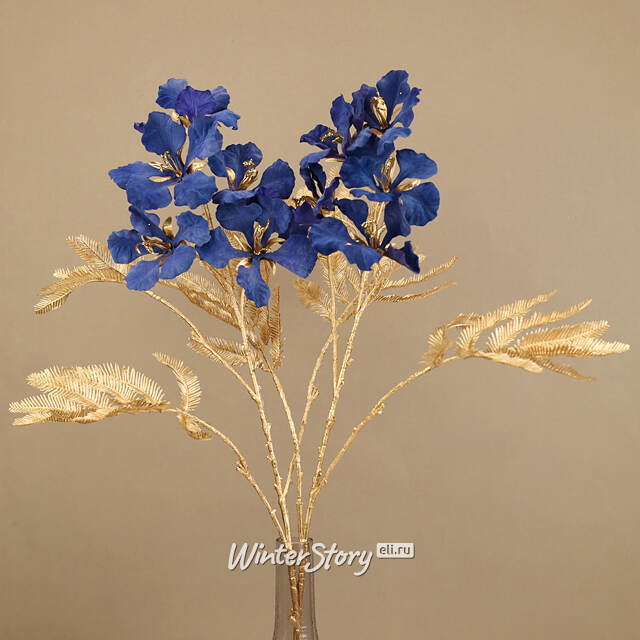 Искусственная ветка Doretta 83 см сапфировая EDG