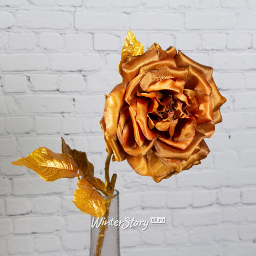 Искусственная роза Глория Деи 57 см, медная EDG