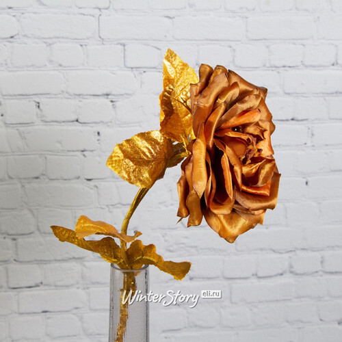 Искусственная роза Глория Деи 57 см, медная EDG