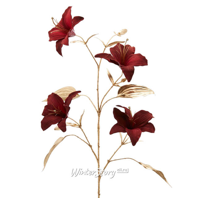 Искусственная ветка Marissa 97 см красная EDG