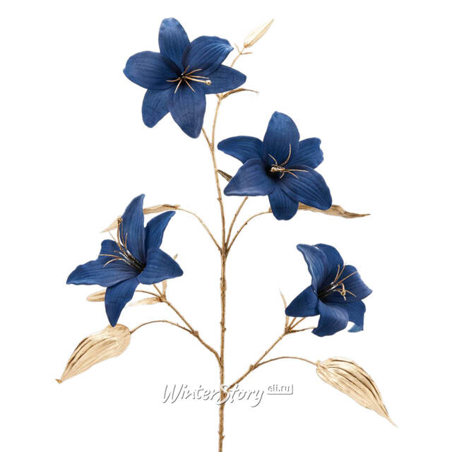 Искусственная ветка Marissa 97 см сапфировая EDG