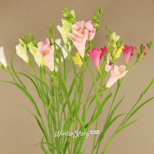 Искуcственный цветок Фрезия - Refracta Alba 65 см EDG