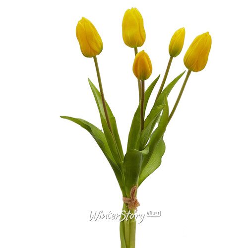 Силиконовые тюльпаны Monte Beau 5 шт, 40 см EDG