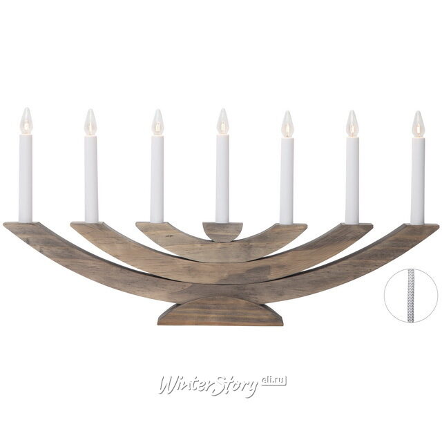 Семисвечник рождественский Navida 60*30 см древесный Star Trading