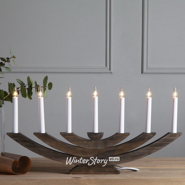 Семисвечник рождественский Navida 60*30 см древесный Star Trading