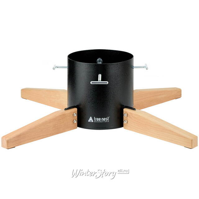Подставка для елки 74*20 см, высотой до 3.5 м, диаметр ствола до 14 см, черная Tree Nest