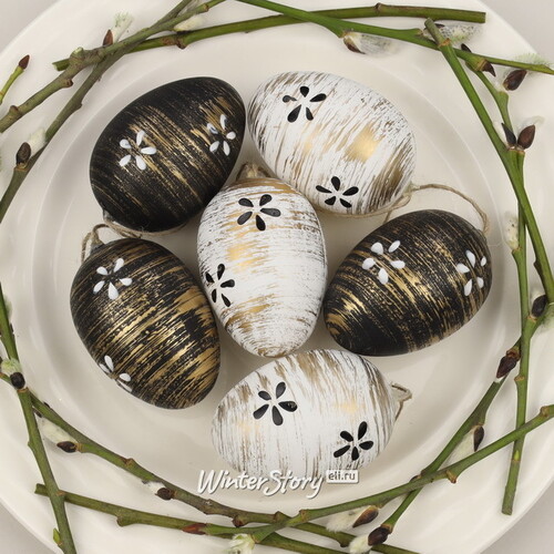 Пасхальные подвески Яйца - Art Easter 6 см, 6 шт Breitner