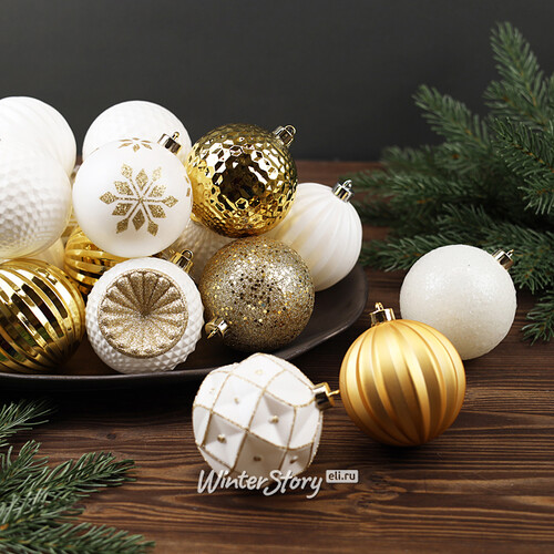 Набор пластиковых шаров Shine Collection: Christmas Jazz 8 см, 42 шт Winter Deco