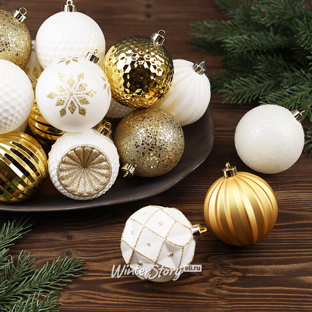 Набор пластиковых шаров Shine Collection: Christmas Jazz 8 см, 42 шт Winter Deco
