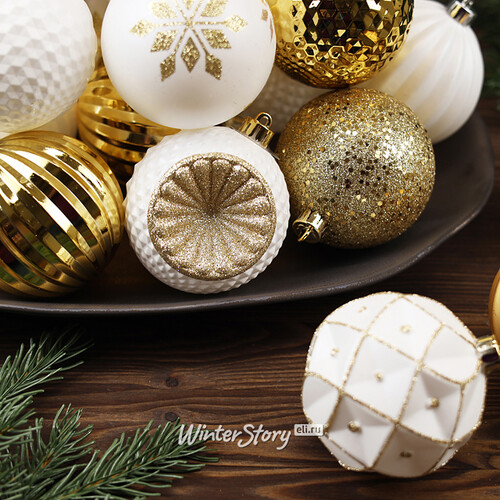 Набор пластиковых шаров Shine Collection: Christmas Jazz 8 см, 42 шт Winter Deco