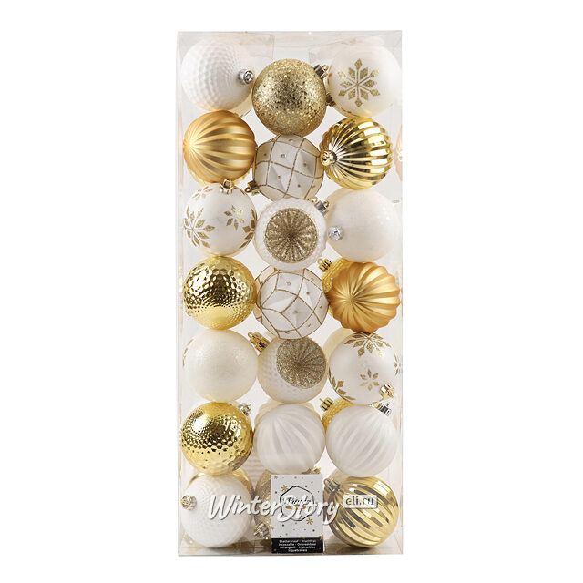 Набор пластиковых шаров Shine Collection: Christmas Jazz 8 см, 42 шт Winter Deco
