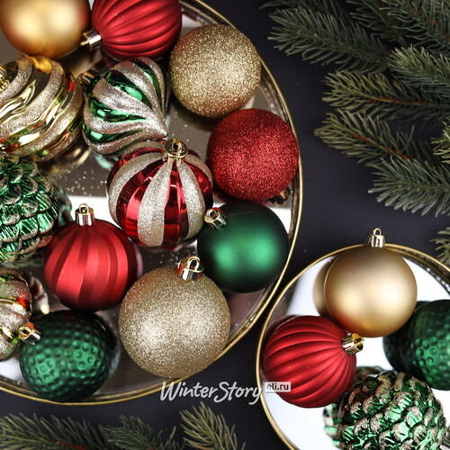 Набор пластиковых шаров Magic Suite: Christmas Classic 6-7 см, 60 шт Winter Deco