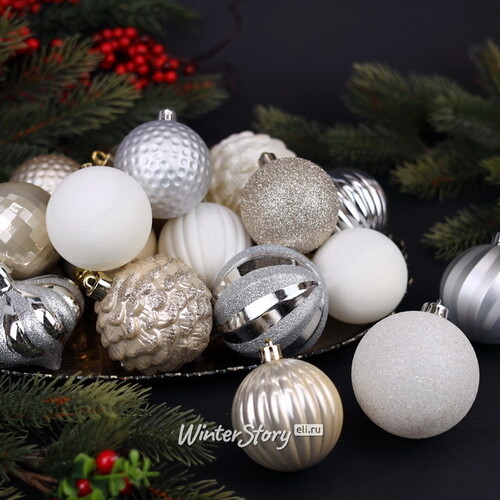 Набор пластиковых шаров Magic Suite: Christmas Jazz 6-7 см, 60 шт Winter Deco