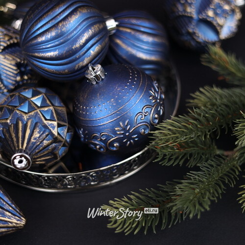 Набор пластиковых шаров Winter Candy: Blue 8 см, 16 шт Winter Deco