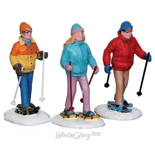 Набор фигурок Лыжники на прогулке, 7 см Lemax