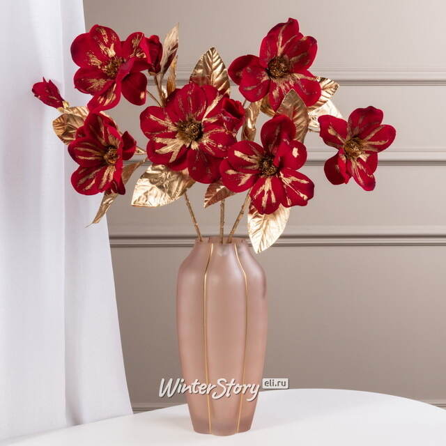 Искусственная Магнолия - Рубиновое Вино 70 см Kaemingk