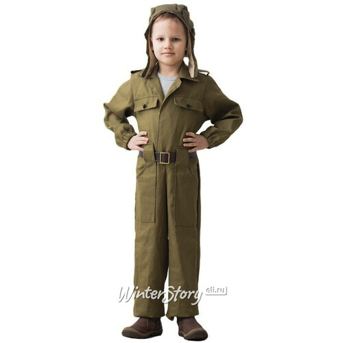Детский военный костюм Танкист, рост 104-116 см Бока С