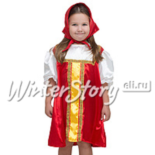 Карнавальный костюм Плясовой красный, рост 122-134 см Бока С
